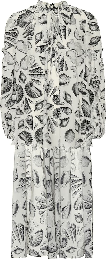 Alexander McQueen Printed silk top