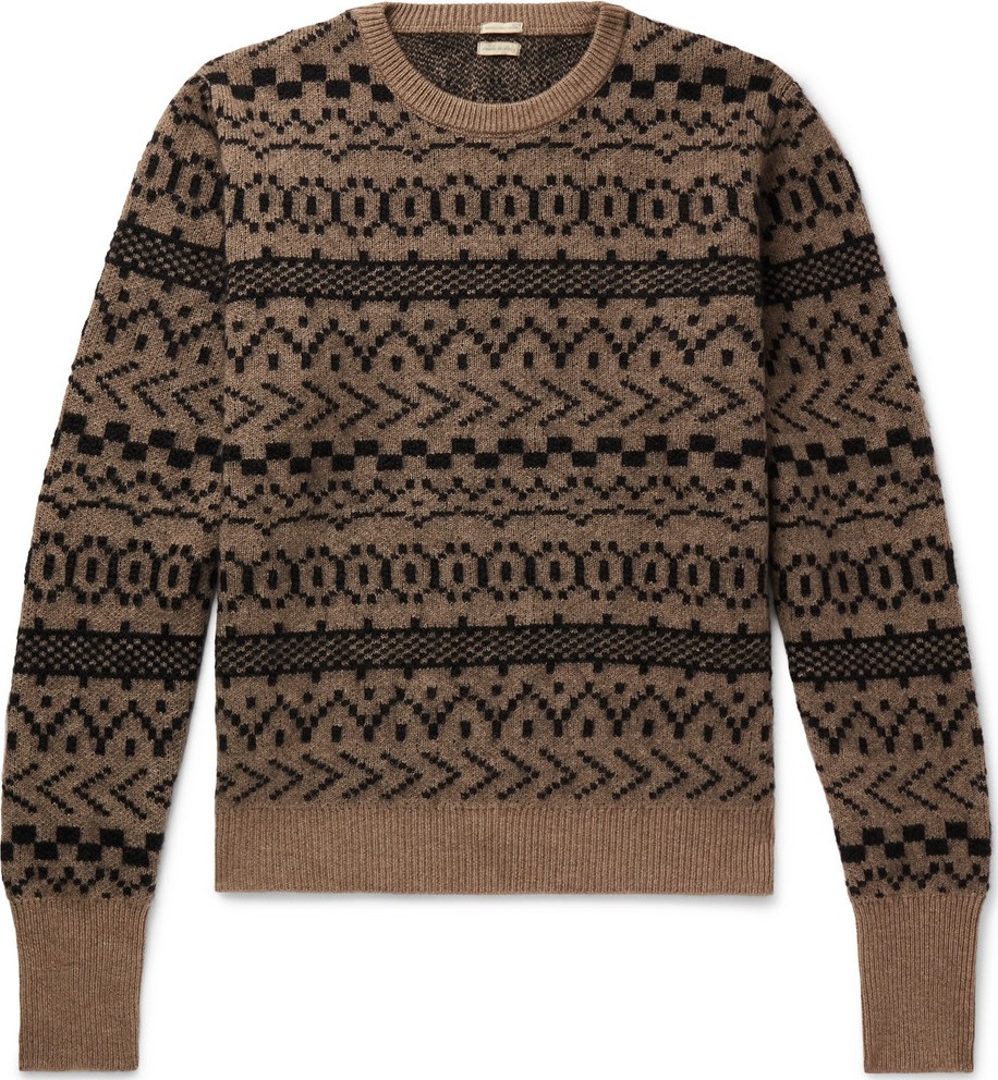 Massimo Alba Cashmere, Mohair and Silk-Blend Jacquard Sweater