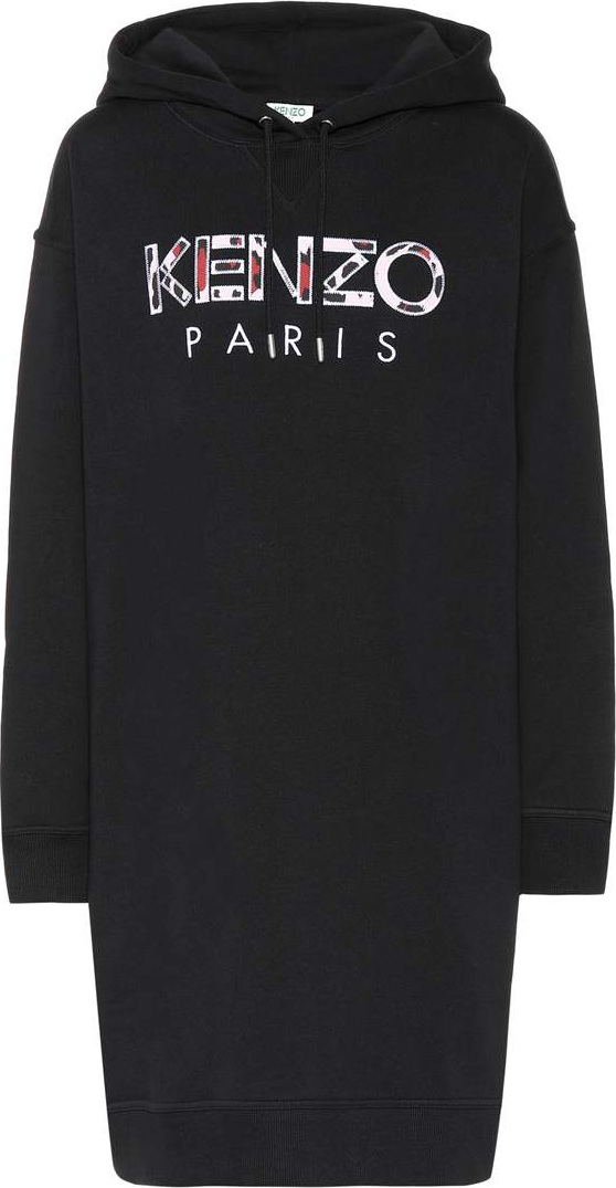 KENZO Logo cotton hoodie dress