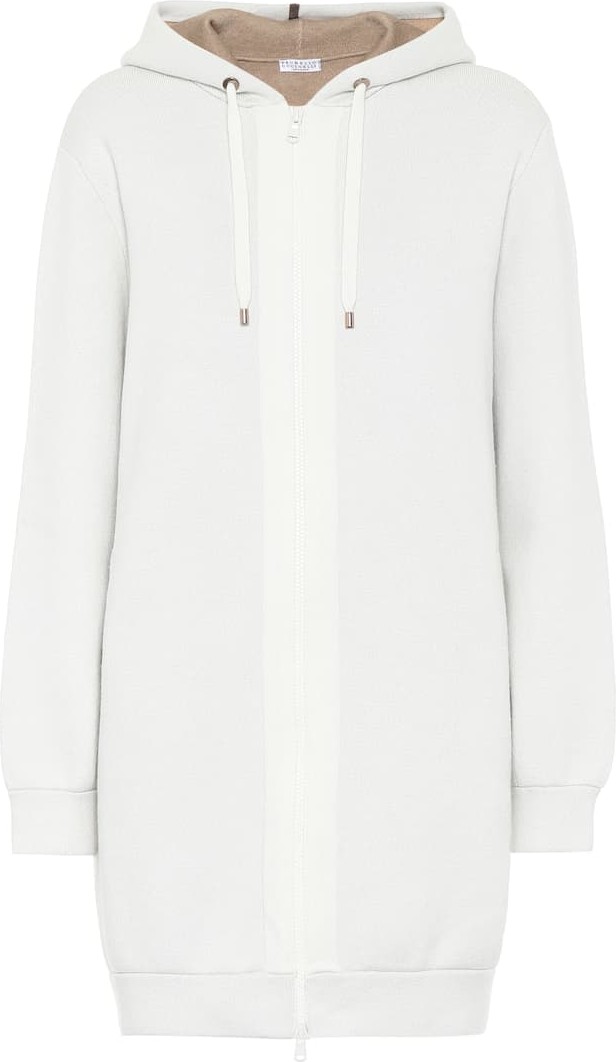 Brunello Cucinelli Longline cashmere hoodie