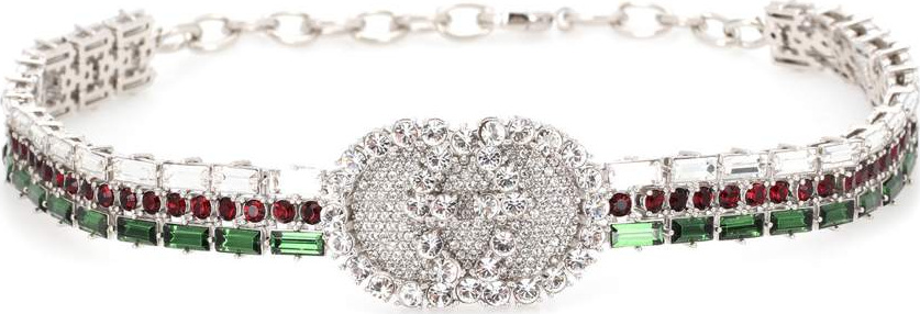 Gucci Crystal logo choker