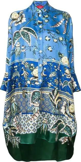 For Restless Sleepers tropical print drape tunic