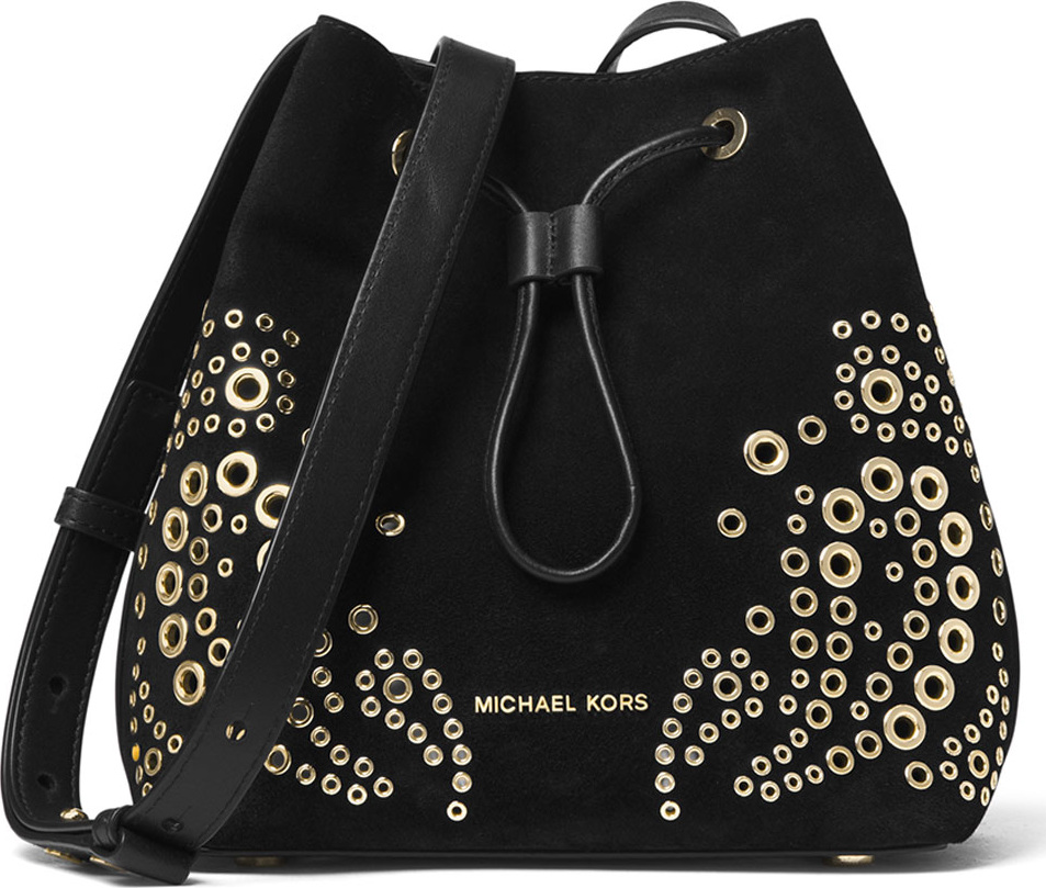 MICHAEL MICHAEL KORS Cary Small Grommet Suede Bucket Bag