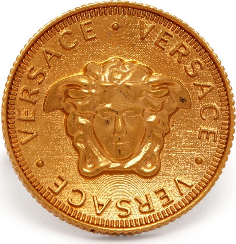 Versace Medusa-embossed double ring