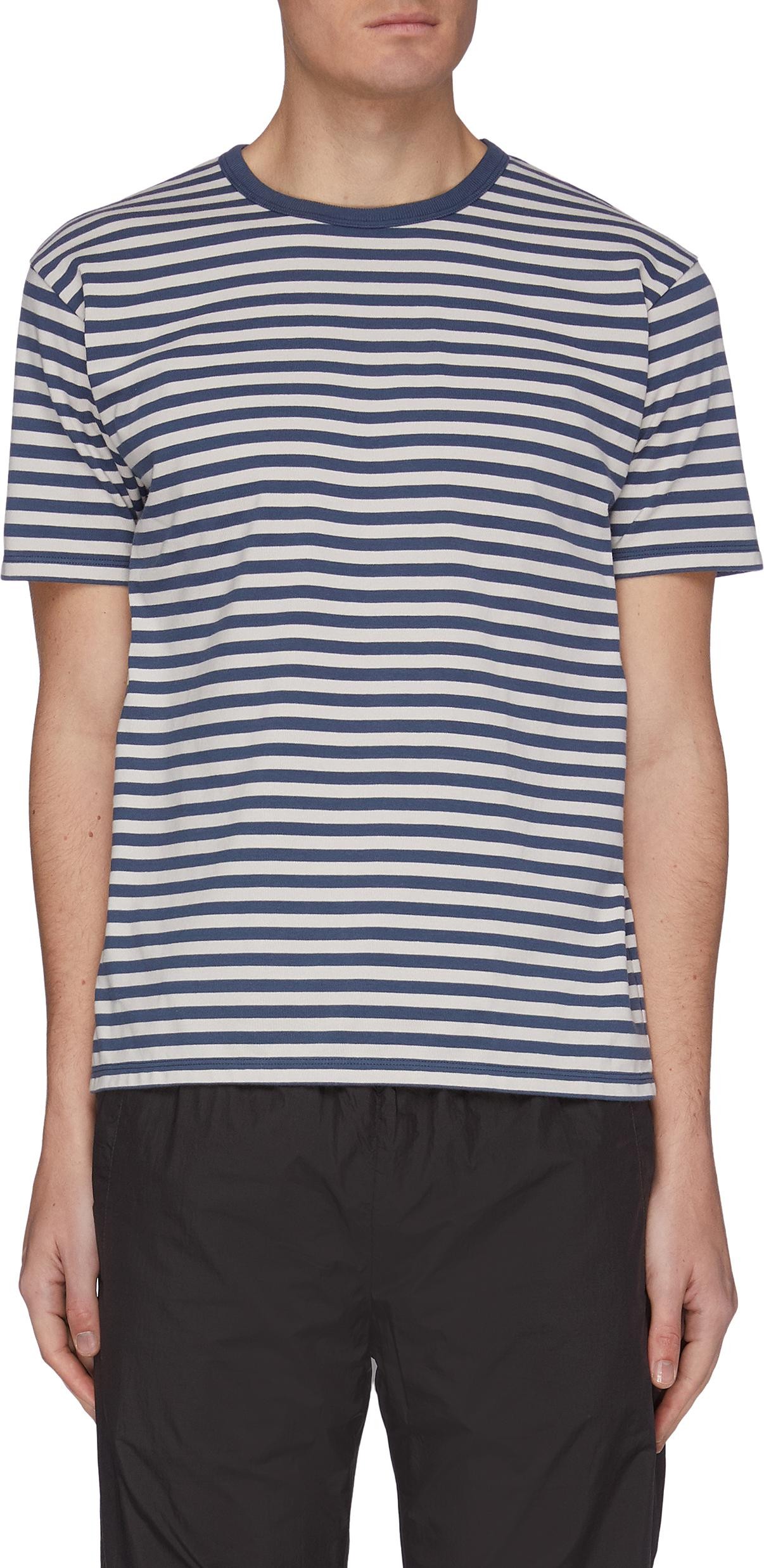 Nanamica 'Coolmax' Stripe T-shirt