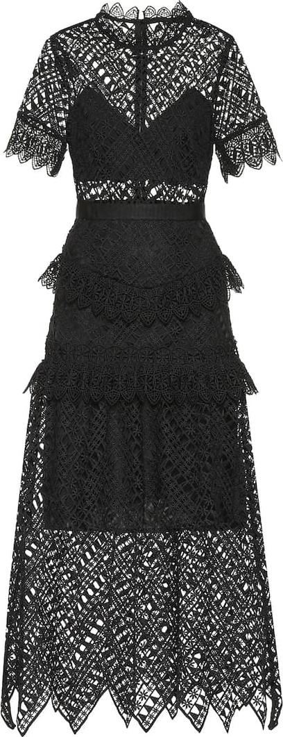 Self Portrait Lace midi dress