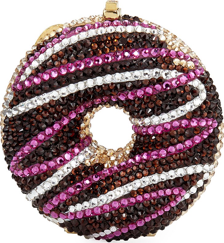 Judith Leiber Chocolate Donut Pillbox