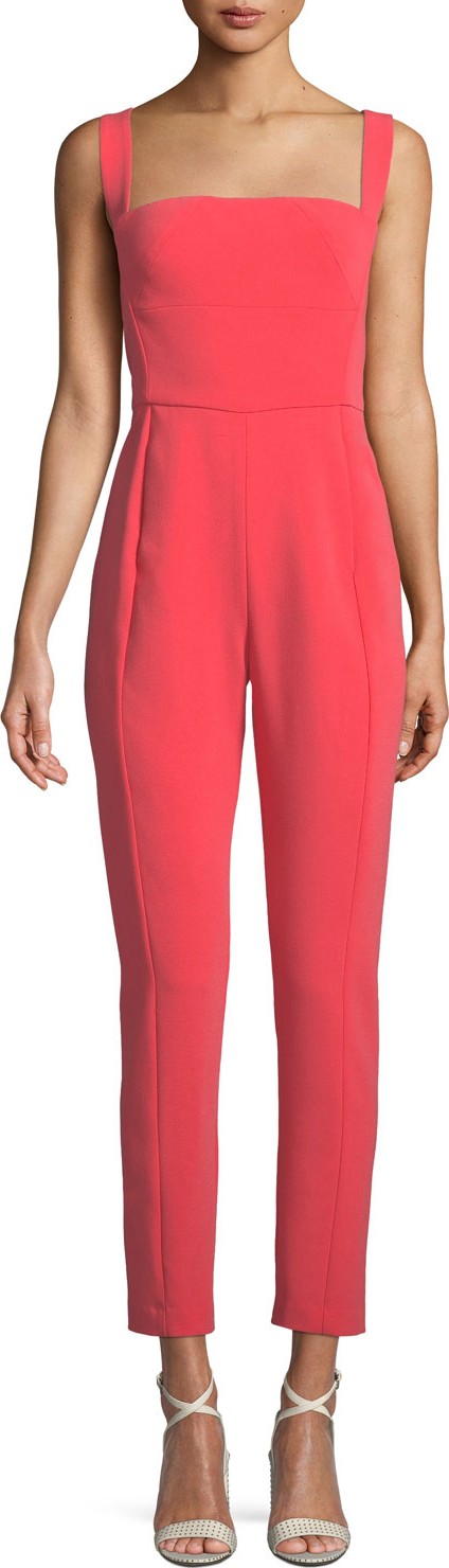 Black Halo Bene Crisscross Cropped Jumpsuit