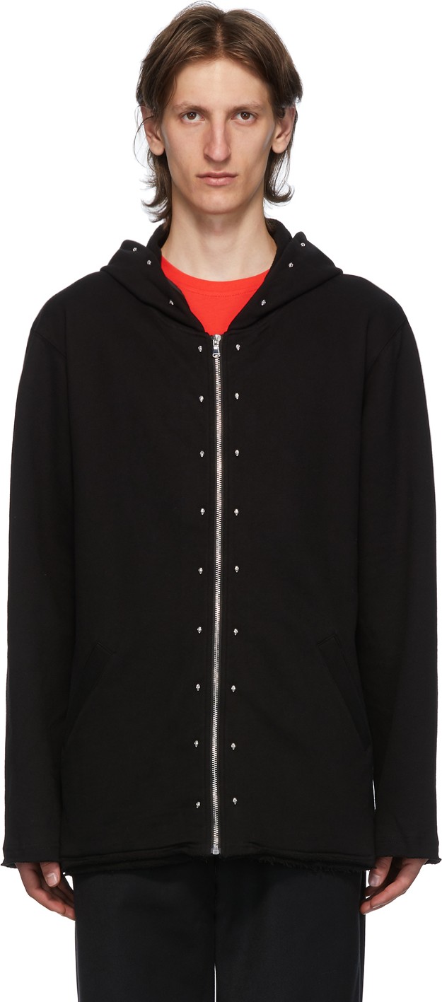 Stolen Girlfriends Club Black Skull Zip Hoodie