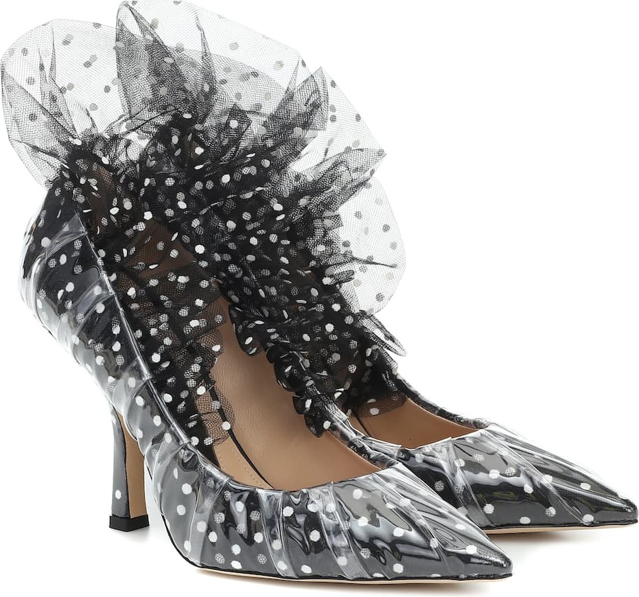 Midnight 00 Satin and PVC pumps