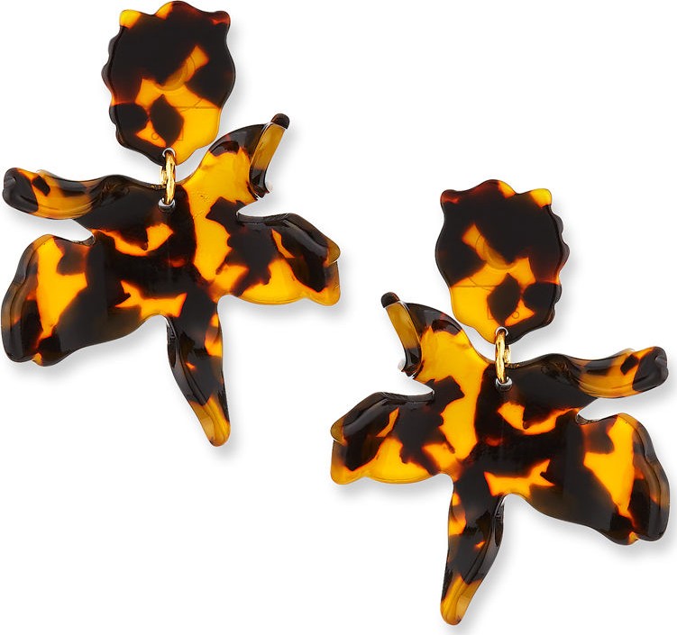 Lele Sadoughi Small Paper Lily Earrings