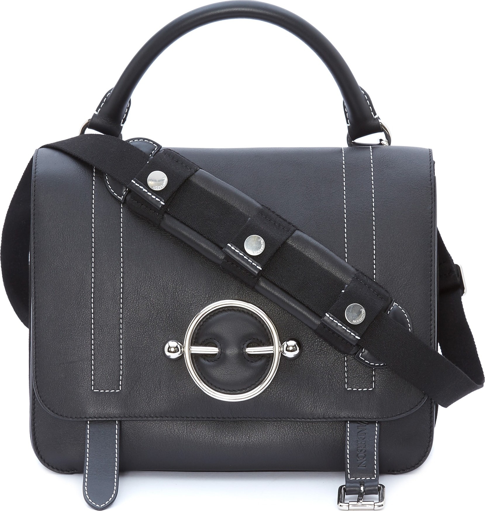 J.W.Anderson Disc Leather Top Handle Satchel