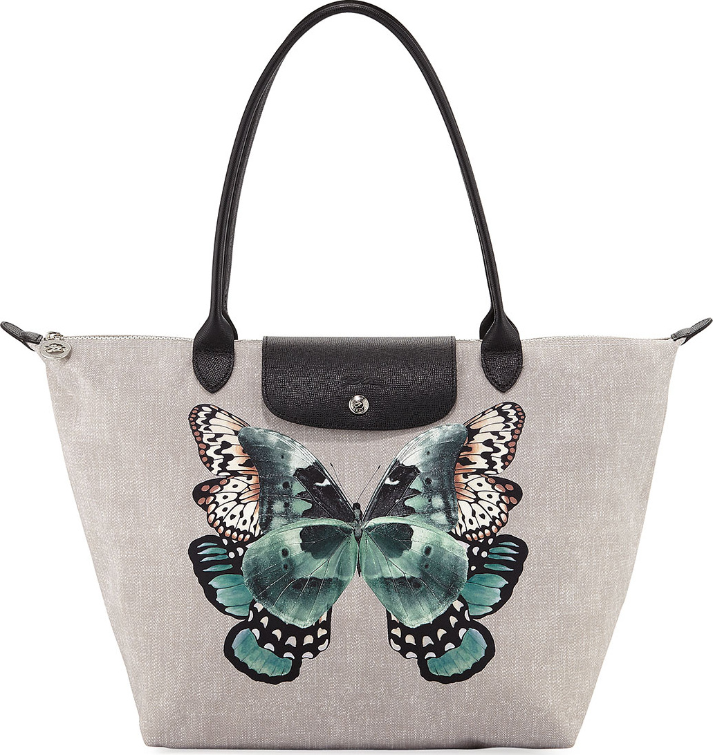 Longchamp Le Pliage Butterfly Large Shoulder Tote Bag