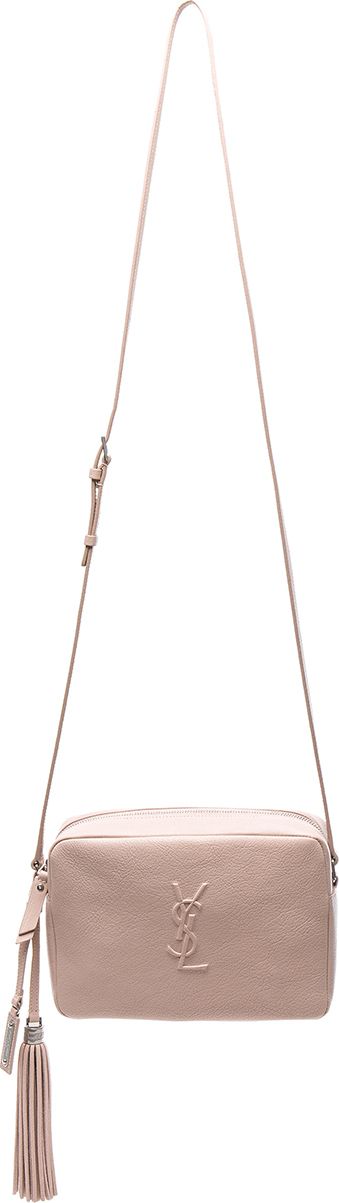 Saint Laurent Medium Logo Embossed Lou Satchel
