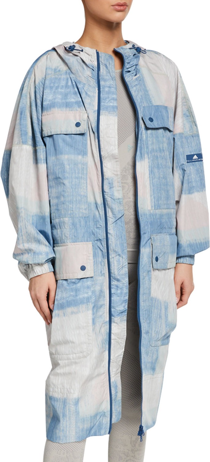 Adidas By Stella McCartney Printed Parka Jacket