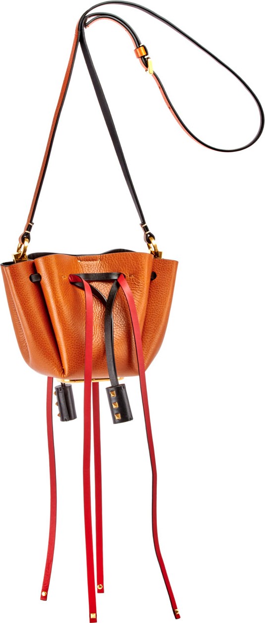 Valentino Go Logo Small Bucket Bag