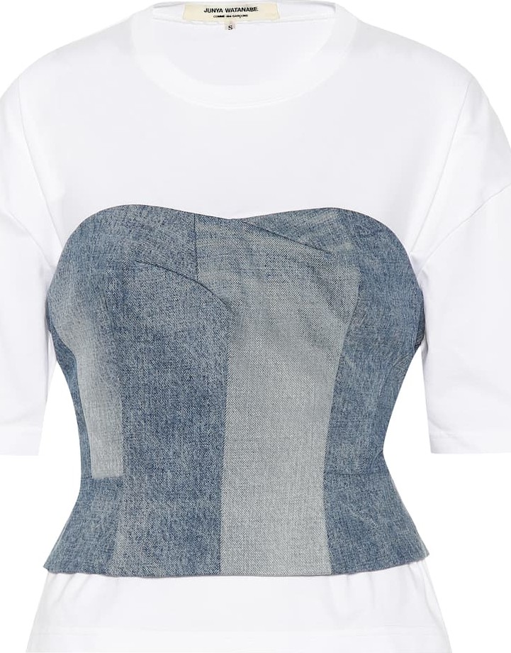 Junya Watanabe Denim bustier T-shirt