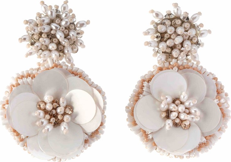 Mignonne Gavigan New York Marnie Beaded Flower Earrings