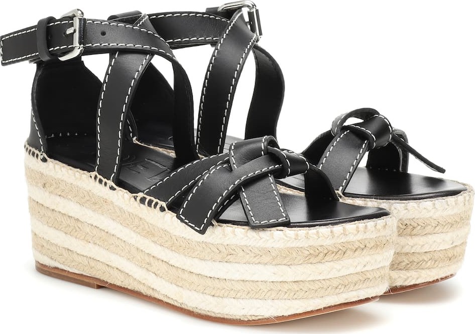 LOEWE Gate leather espadrilles