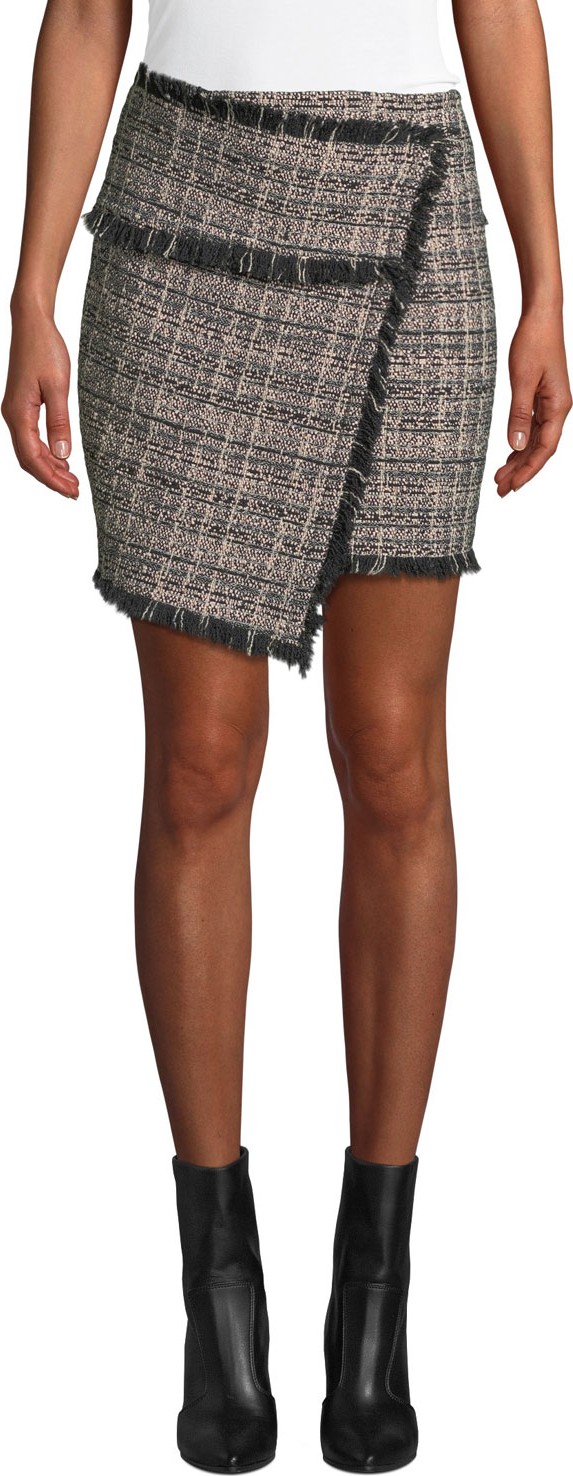 IRO Passionate Tweed Fringe Short Skirt