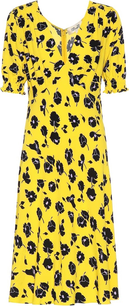 DIANE von FURSTENBERG Jemma crêpe midi dress