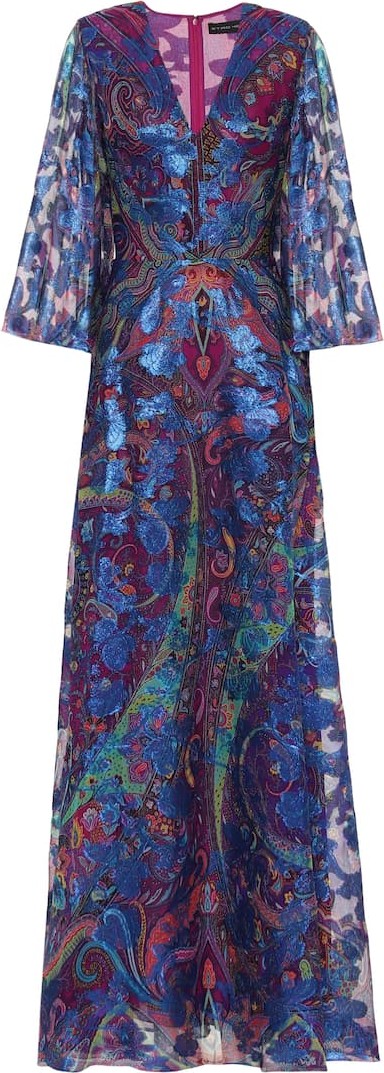Etro Paisley silk-blend maxi dress