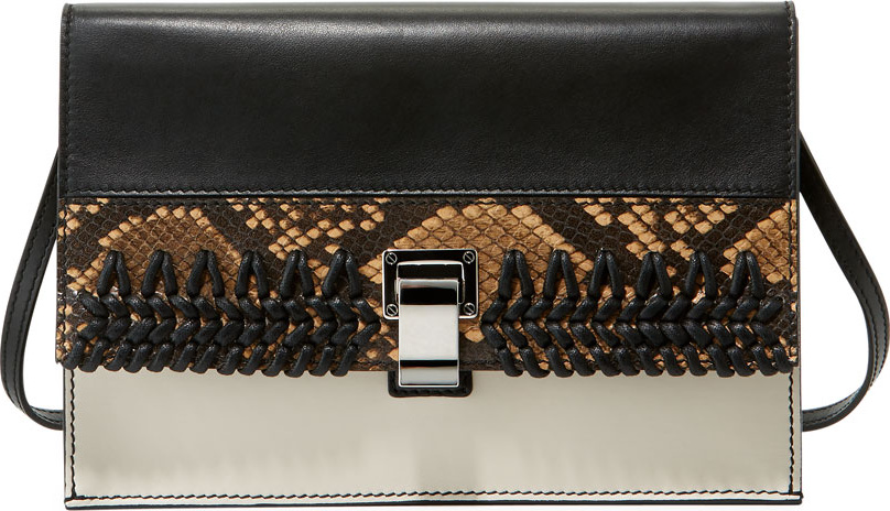 Proenza Schouler Small Embossed Leather Lunch Bag-on-a-Strap