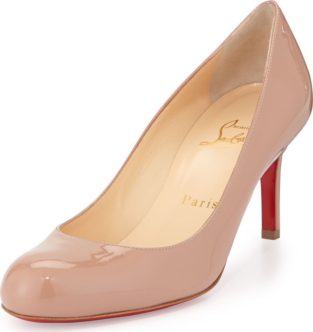 Christian Louboutin Simple Patent Red Sole Pump