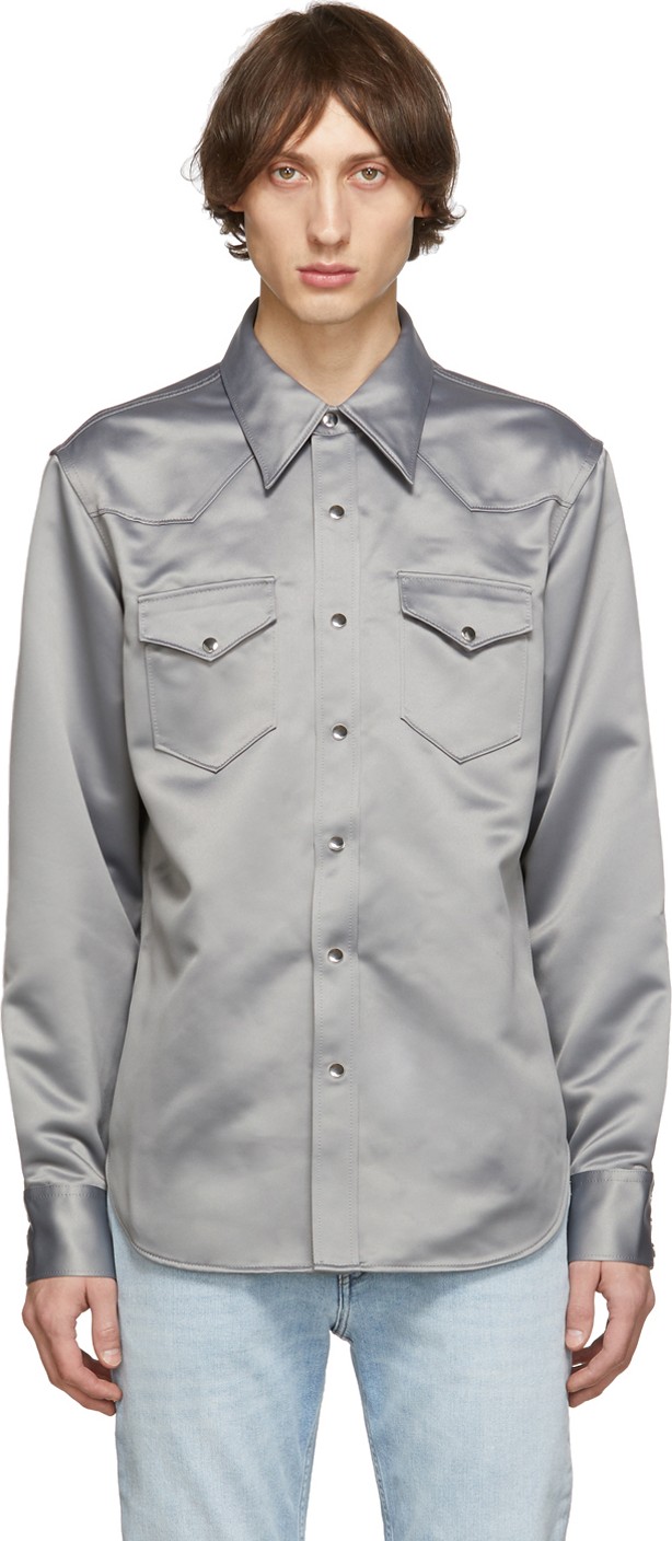 Acne Studios Grey Blå Konst 2001 Shirt