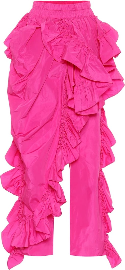 Dries Van Noten High-rise ruffled pants