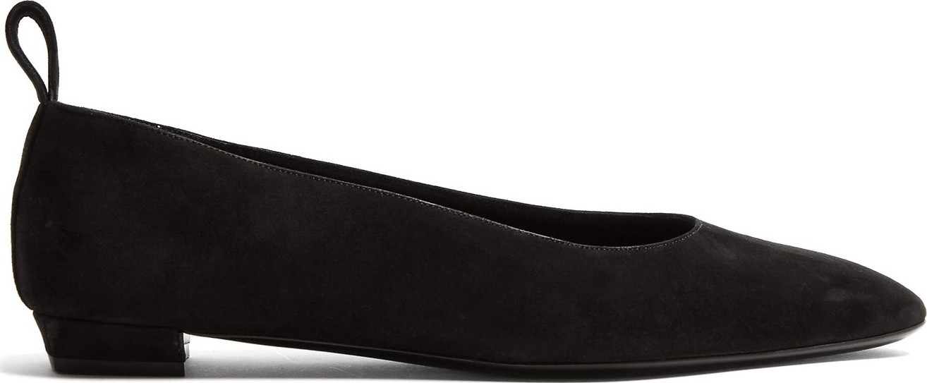 THE ROW Lady Di suede pumps