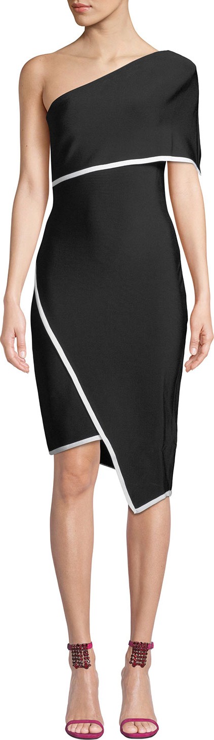 Elliatt Emily One-Shoulder Asymmetric Bondage Dress