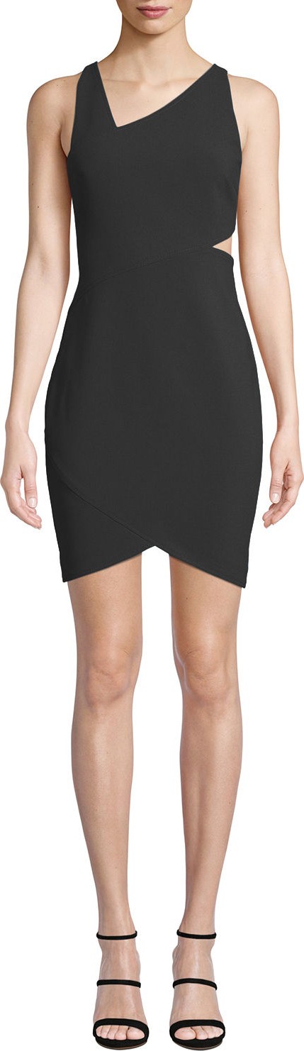 LIKELY Skyler Asymmetric Cutout Short Bodycon Dress