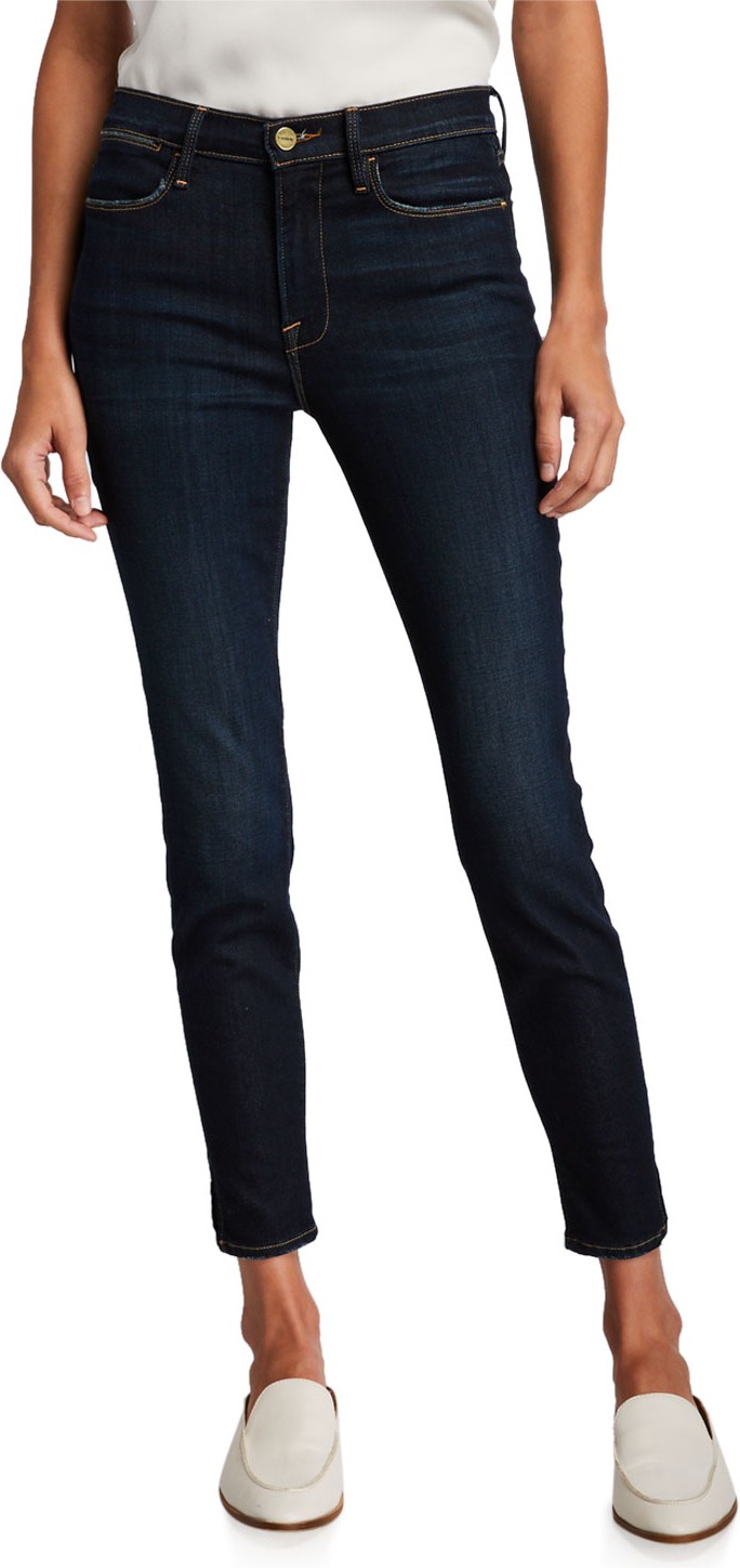 FRAME DENIM Le High Skinny Jeans with Split Seam