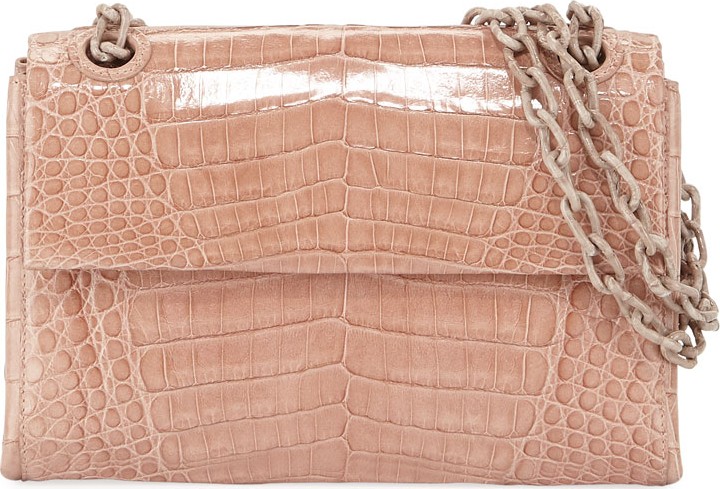 Nancy Gonzalez Madison Crocodile Small Chain Shoulder Bag