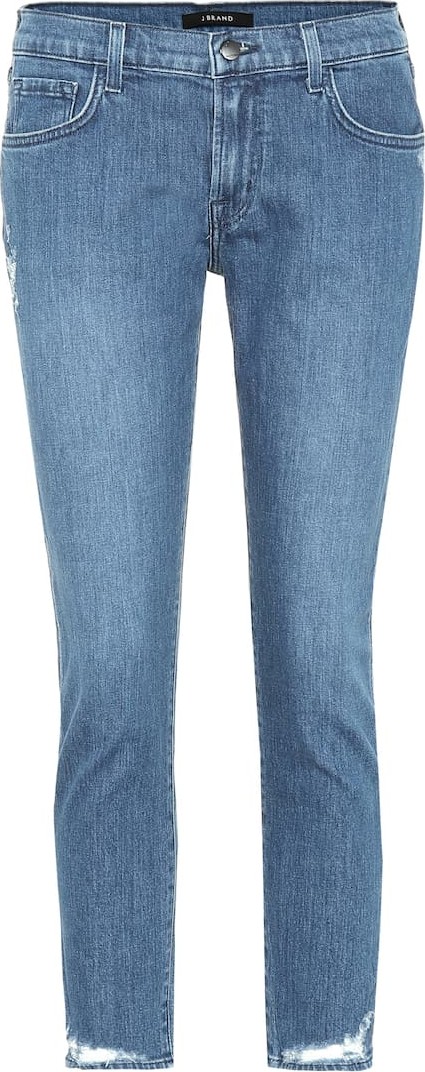 J BRAND Sadey cropped mid-rise skinny jeans