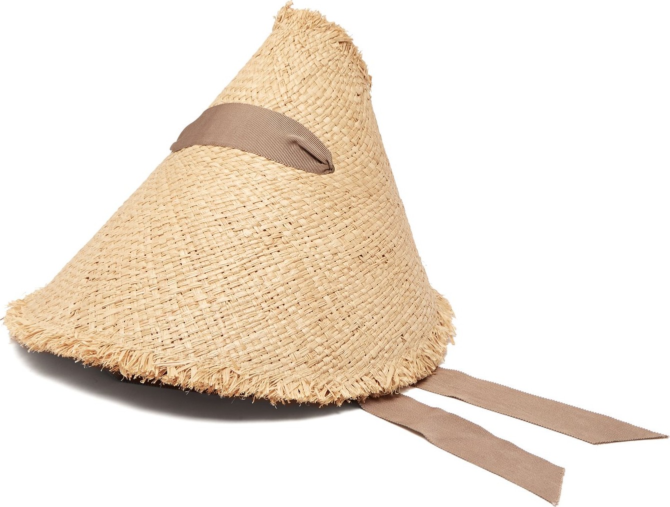 Lola Hats Megaphone ribbon-embellished raffia hat