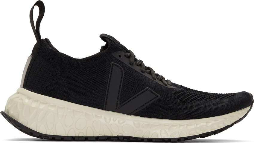 Rick Owens Black Veja Edition V-Knit Sneakers