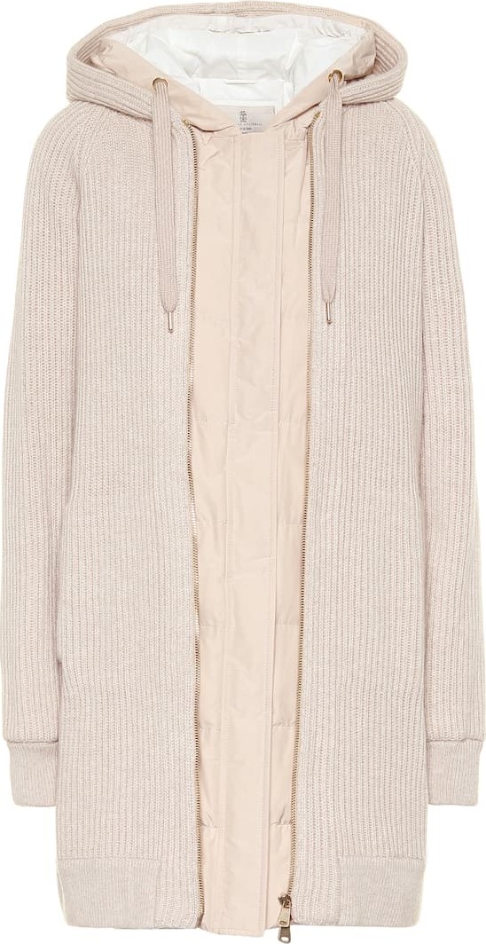 Brunello Cucinelli Cashmere coat and down vest