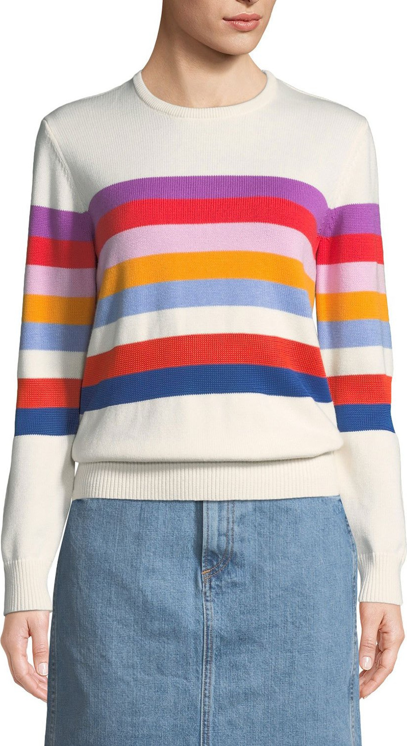Kule The Day Trip Striped Crewneck Sweater