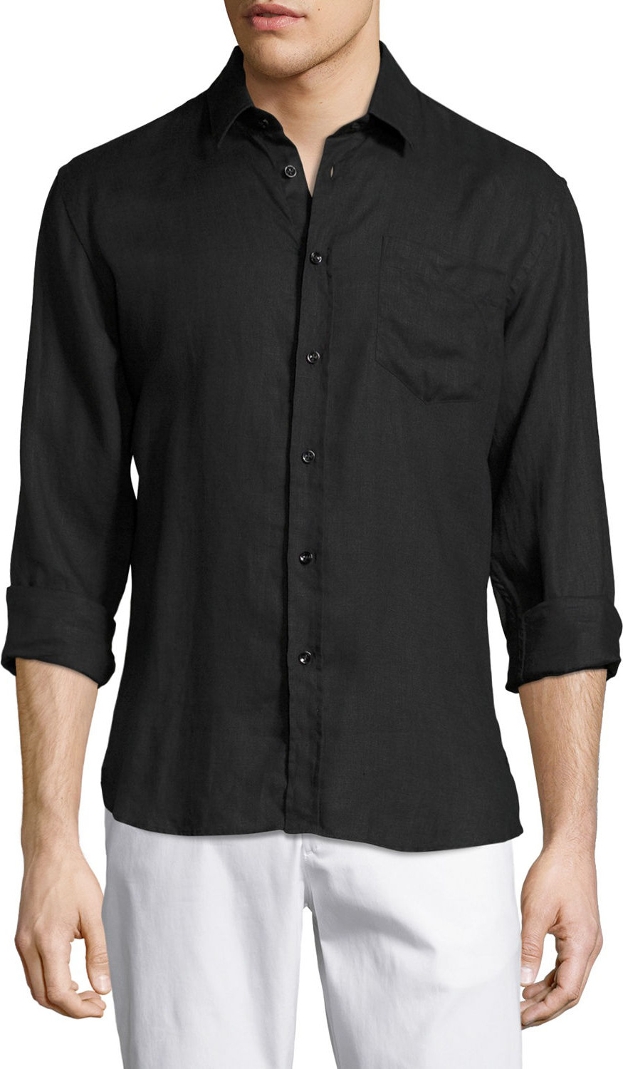 Vilebrequin Caroubis Linen Pocket Sport Shirt
