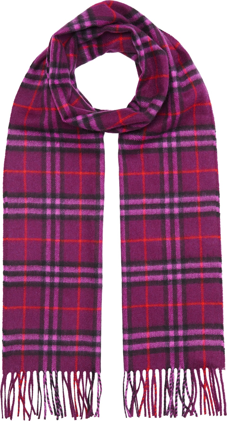 Burberry London England Vintage Check Cashmere Scarf