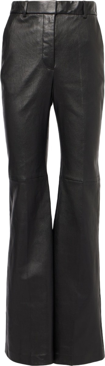 Joseph - Tafira mid-rise leather flared pants