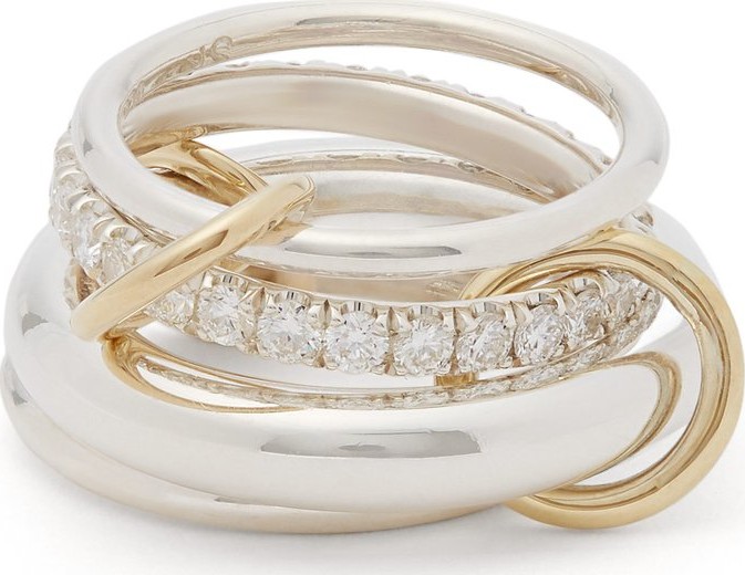 Spinelli Kilcollin Luna silver ring set