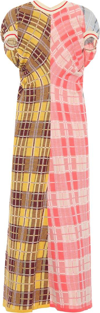Marni Plaid cotton jersey dress
