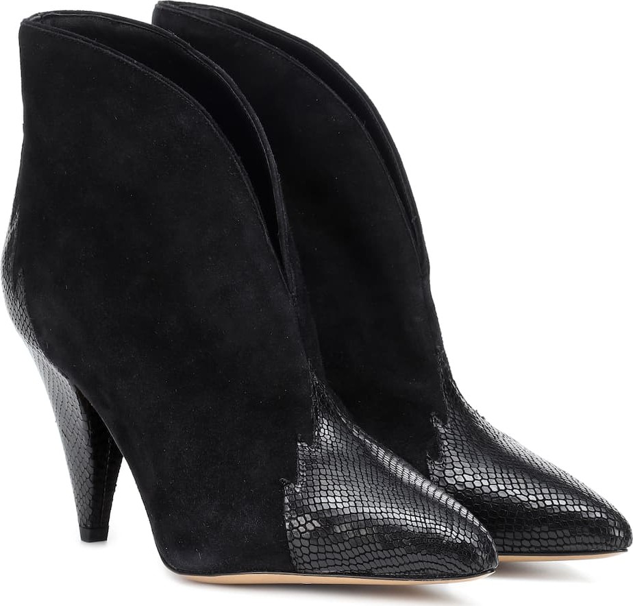 Isabel Marant Archee suede and leather ankle boots