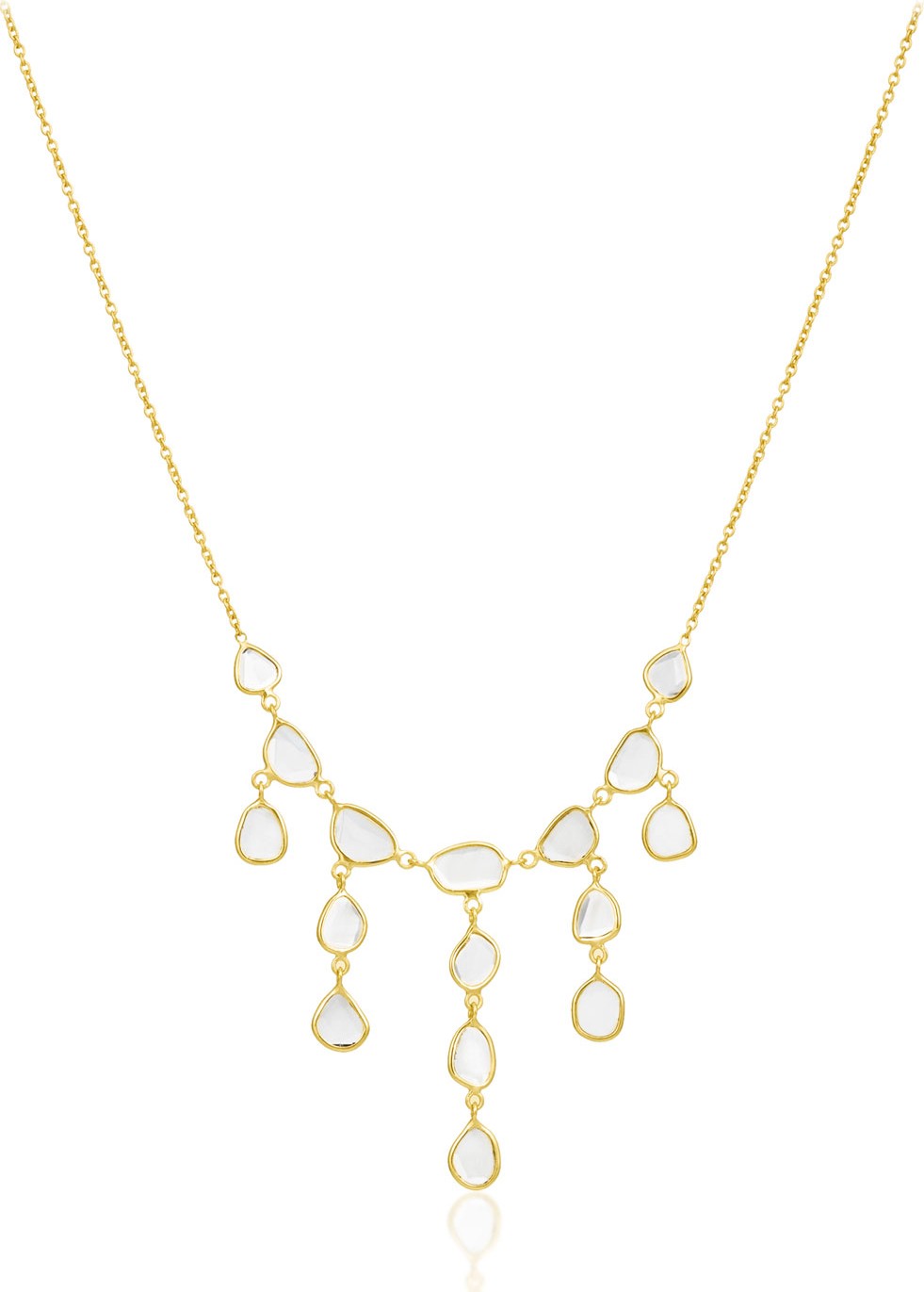 Legend Amrapali Polki Diamond Slice Bib Necklace