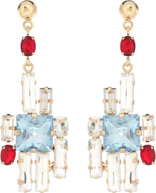 Erdem Crystal drop earrings