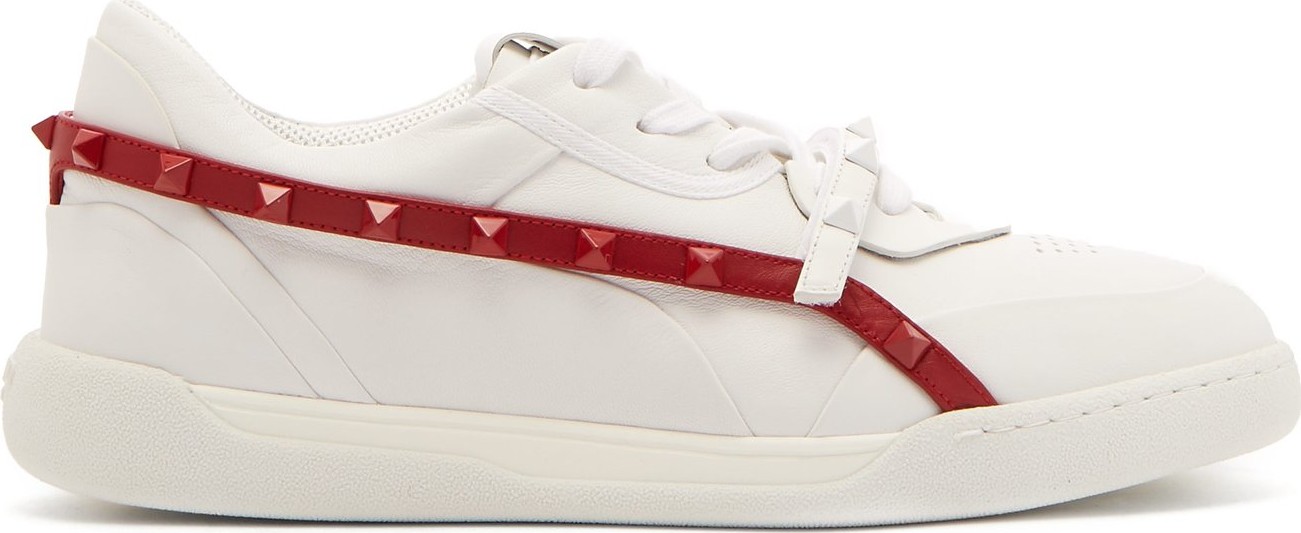Valentino Rockstud low-top leather trainers