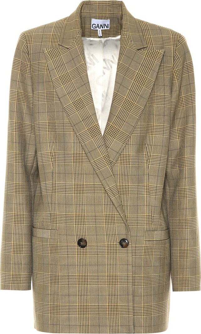 Ganni Checked blazer